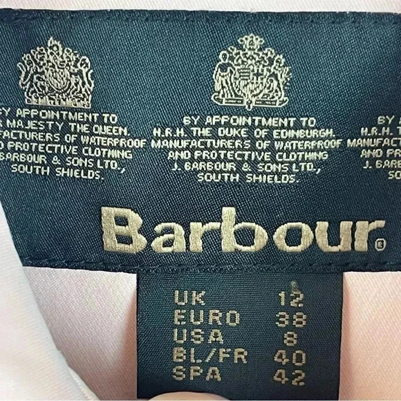 Barbour Women's US 8 EURO 38 Rose Pink Jacket Button Front Lightweight Polyester - Picture 3 of 10